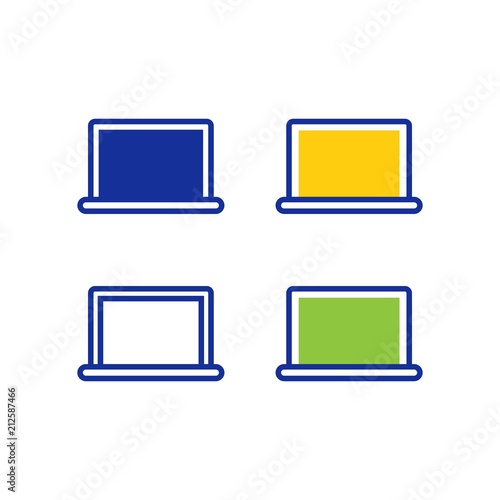 Laptop computer icons © dnbr