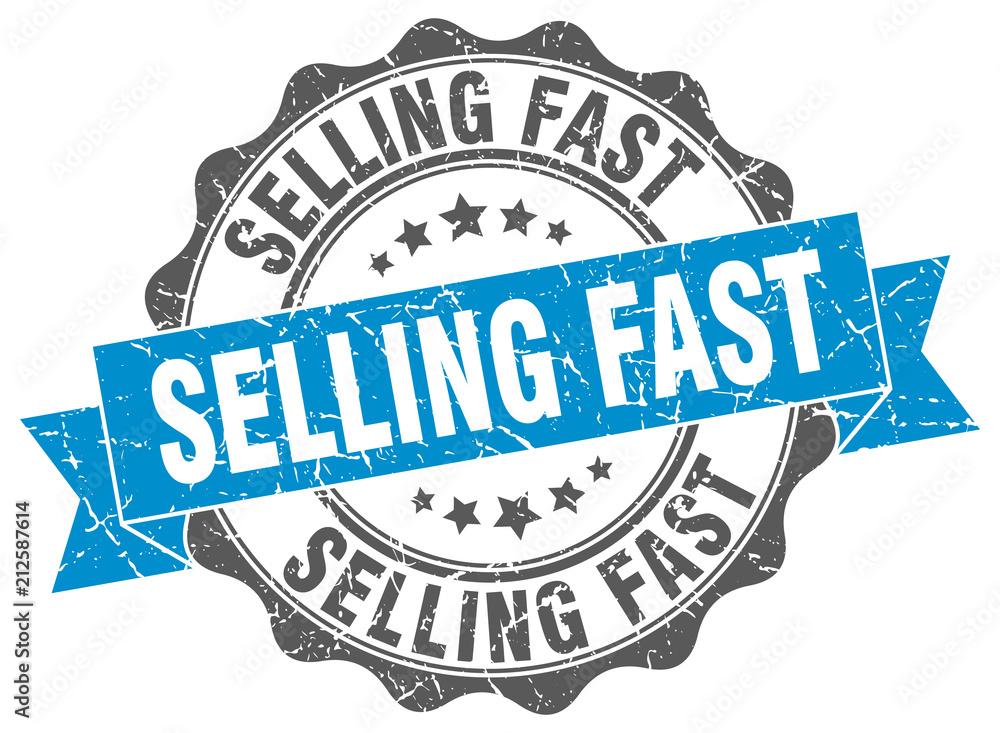 Fototapeta premium selling fast stamp. sign. seal