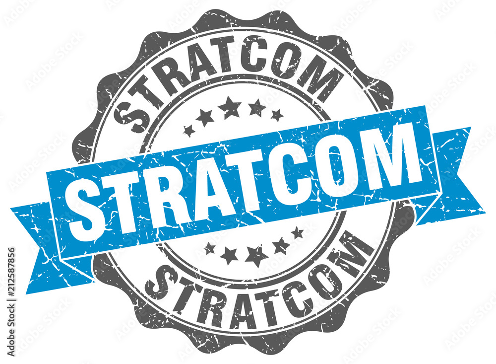 Fototapeta premium stratcom stamp. sign. seal