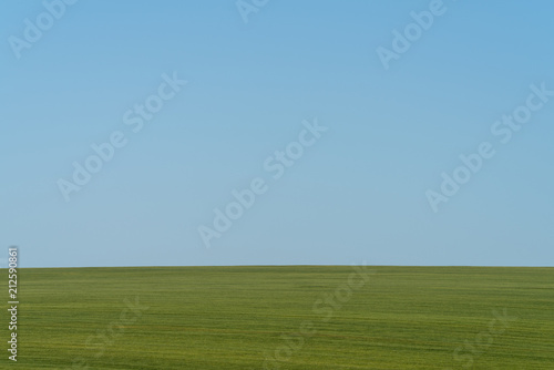 Hill and countryside in Podolia region of Ukraine