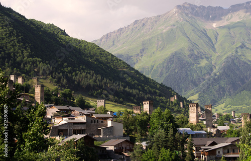 Community of Mestia in Svaneti, Georgia