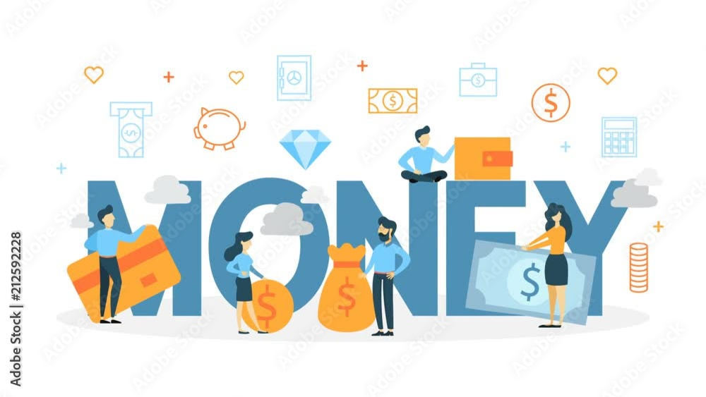 Money concept animation Money concept animation