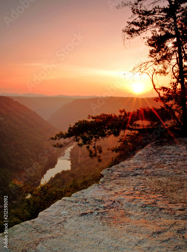 Sunset over River