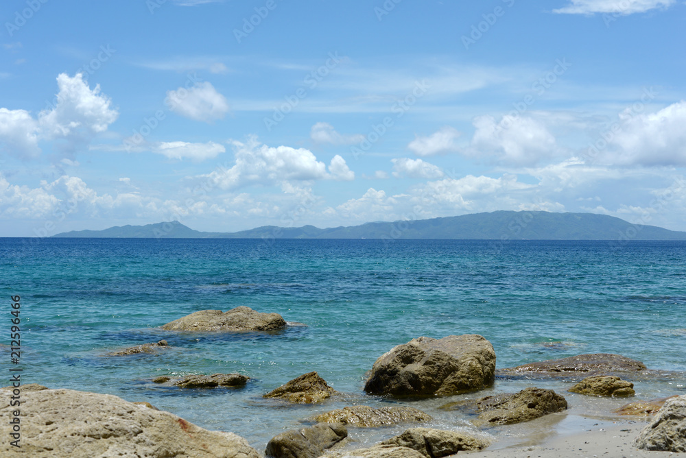 view of the mountains and islands from puerto galera