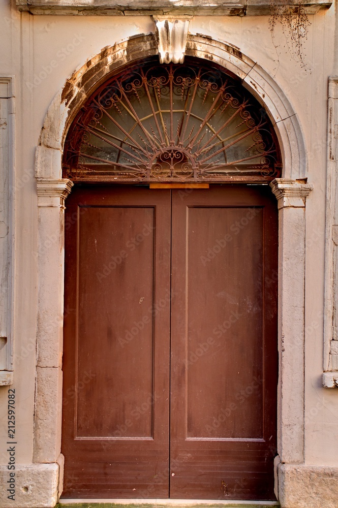 A High Dynamic Range image of a door in Venice Italy.