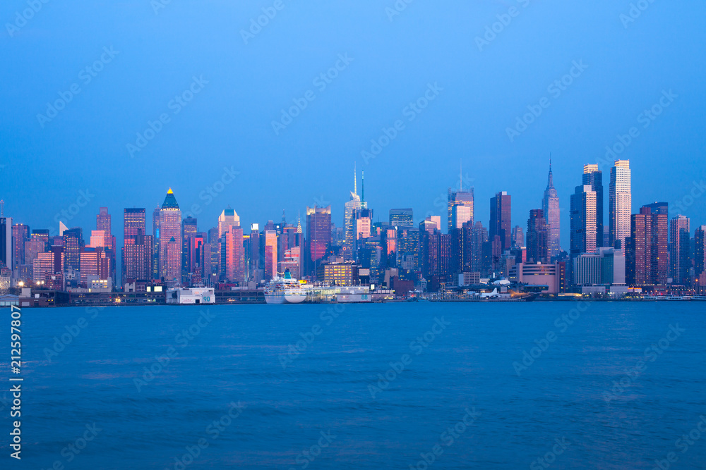 Naklejka premium Skyline Midtown Manhattan, Nowy Jork, NY, USA