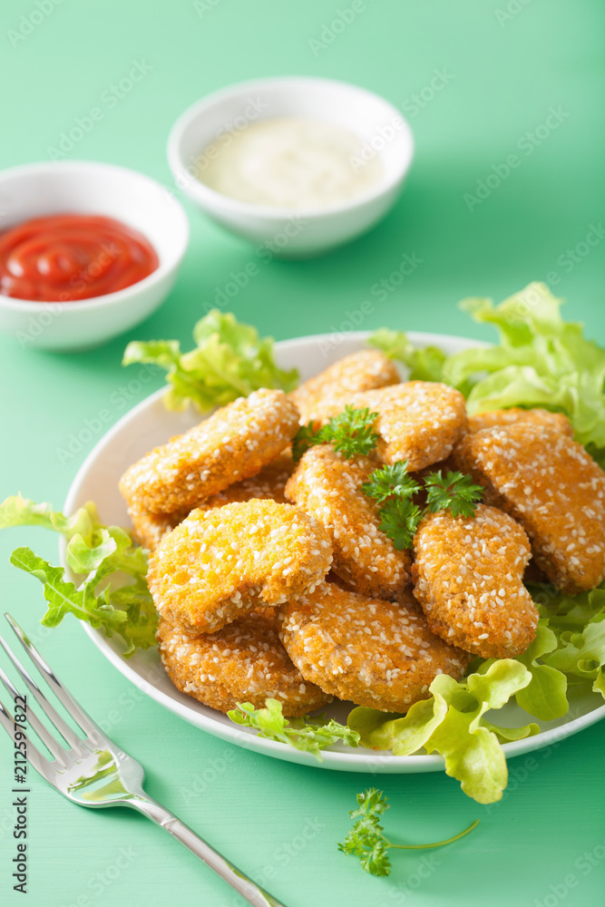 vegan soy nuggets healthy snack