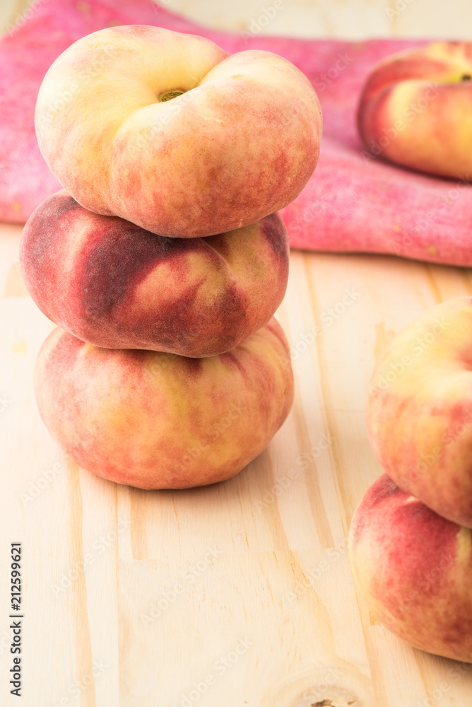 Donut white peaches. Donut white peaches.