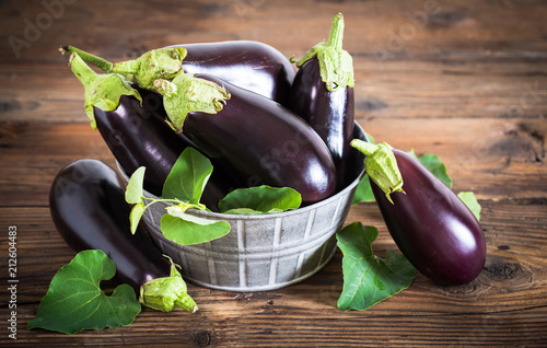 Frsh organic eggplant