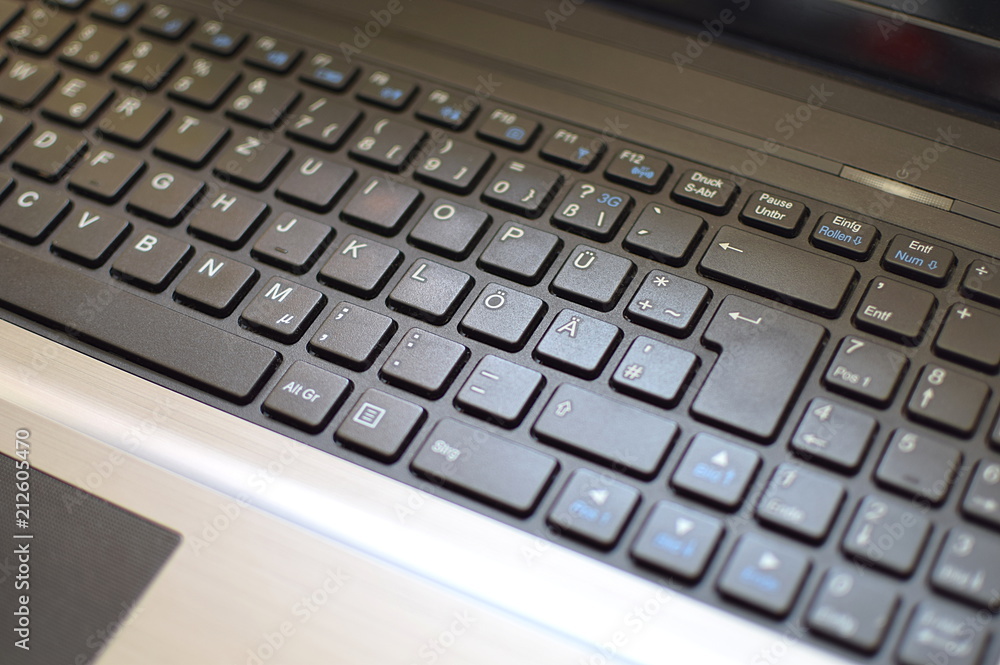 tastatur eines Laptop