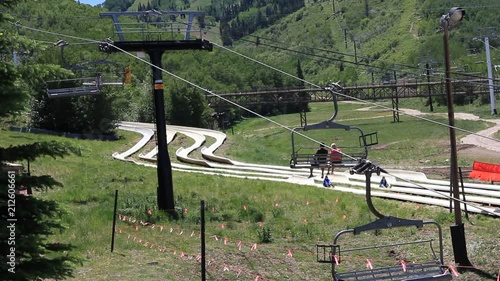 Ski resort in summer