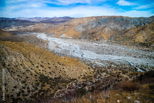 A flowing water in a stream of Whitewater Preserve Wildlands Conservancy