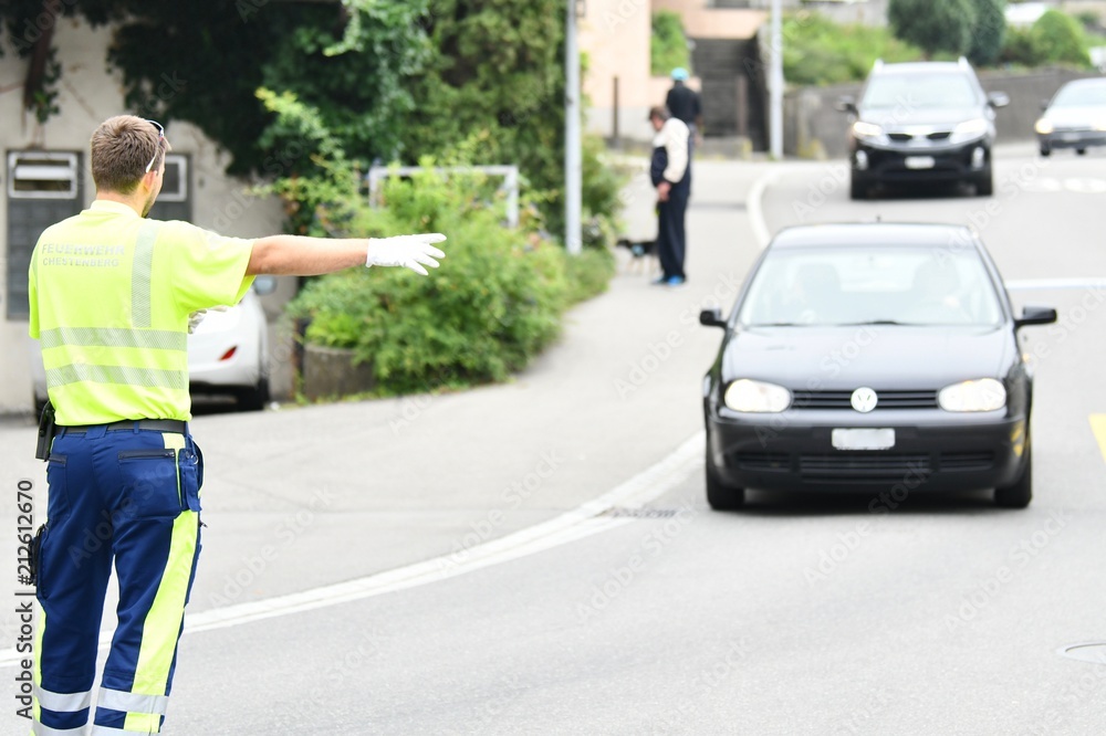 Verkehrsregelung Feuerwehr Schweiz