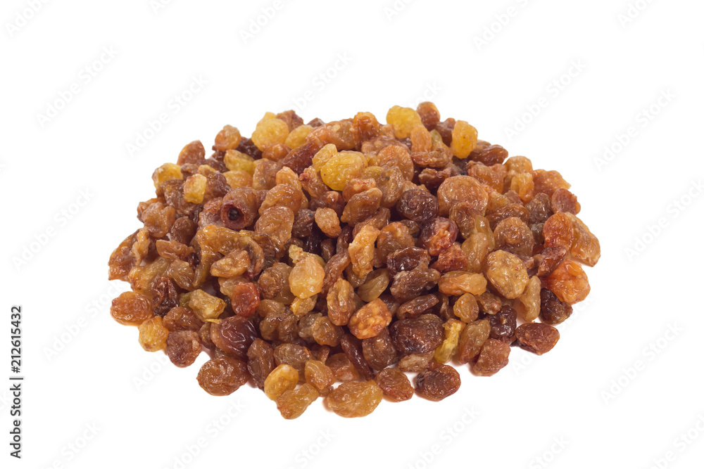 Heap of raisin isolated on the white background Heap of raisin isolated on the white background
