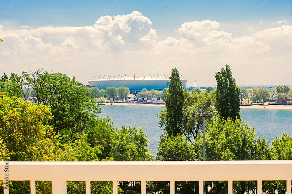 Fototapeta premium view of the embankment in Rostov-on-don.