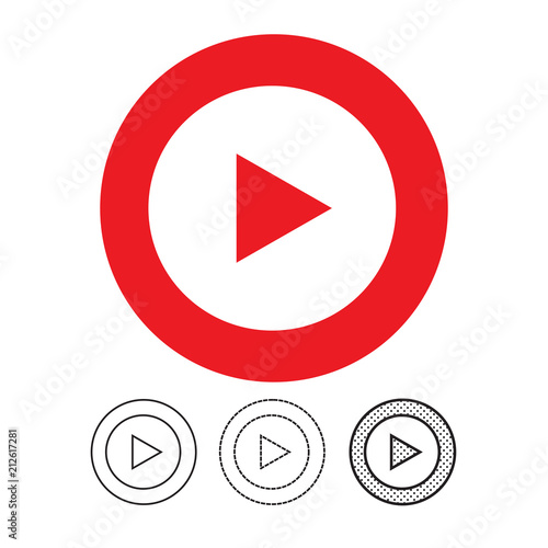 button video player icon Free Download button video player icon - GFXLoad