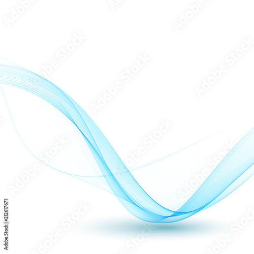 blue wave with shadow