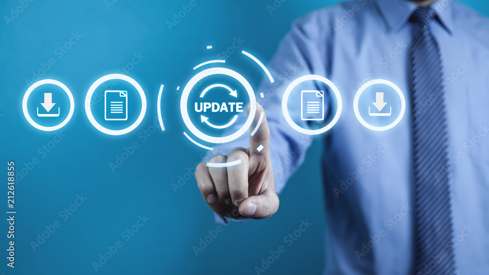 Update Program. Business, Technology, Internet concept Update Program. Business, Technology, Internet concept