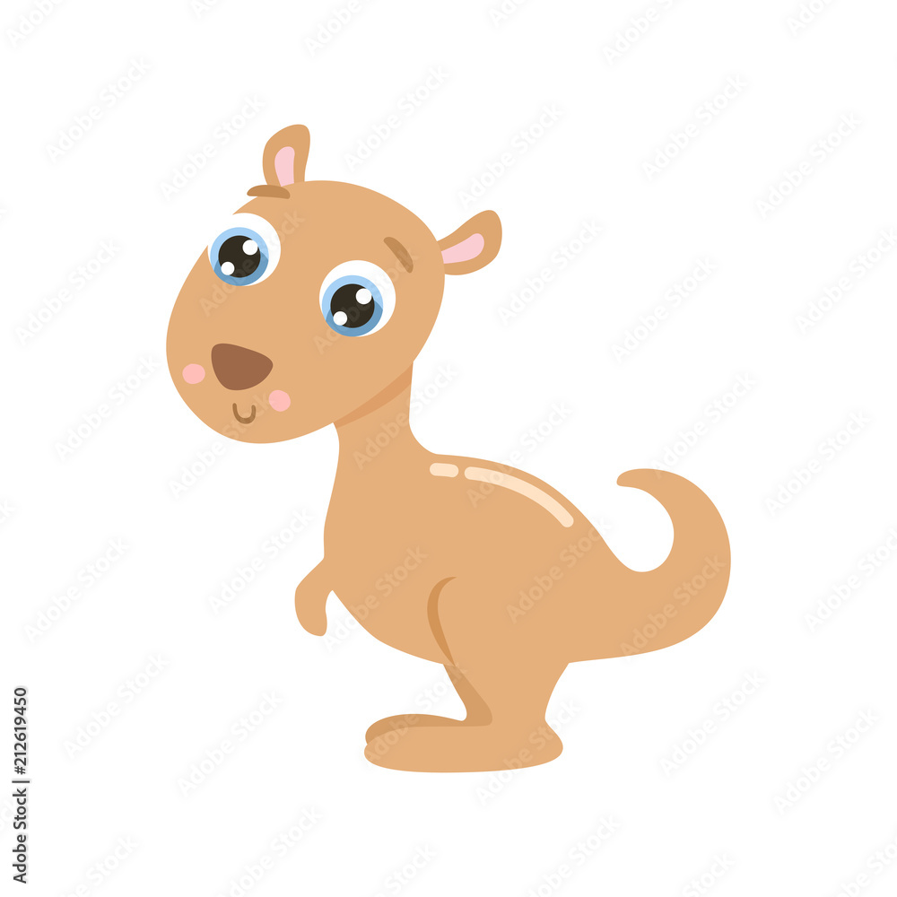 Cute kangaroo vector illustration. Cute kangaroo vector illustration.