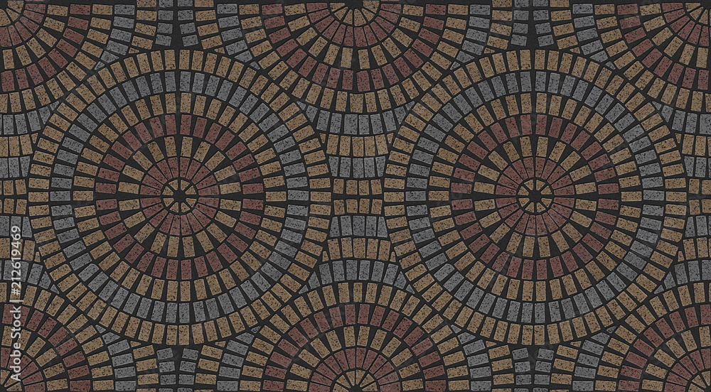 Granite tile ornate paving stones seamless variegated texture