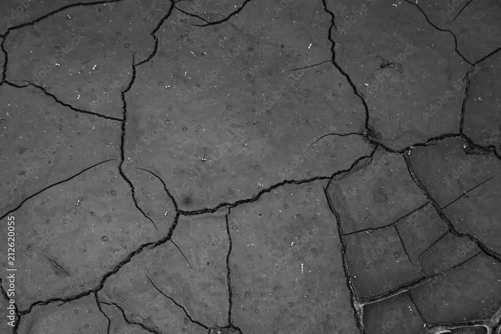Obraz premium Cracked earth. The soil. Cracks. Drought.