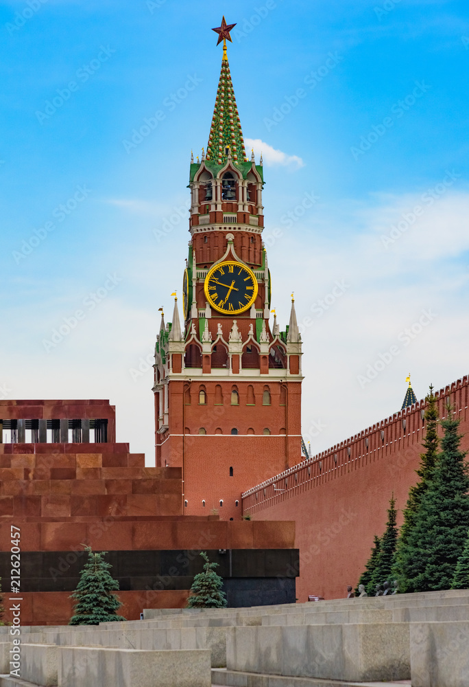 Moscow red square kremlin clock tower symbol of Russia Moscow red square kremlin clock tower symbol of Russia