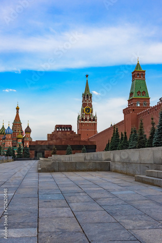 Moscow red square kremlin clock tower symbol of Russia