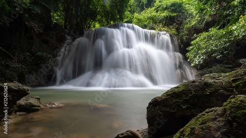 Fototapeta Naklejka Na Ścianę i Meble -  Huay Mae Khamin waterfall, Kanjanaburi, Thailand