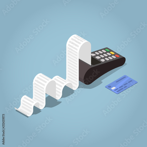 Outline Payment Terminal Illustration