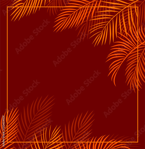 red tropical background