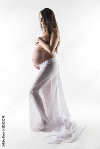 Pregnancy beauty Full body of a pregnant woman
