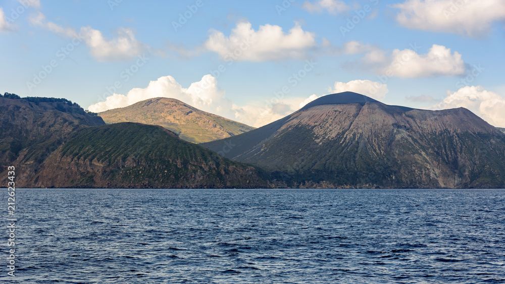 Vulcano Island seen from the sea Vulcano Island seen from the sea