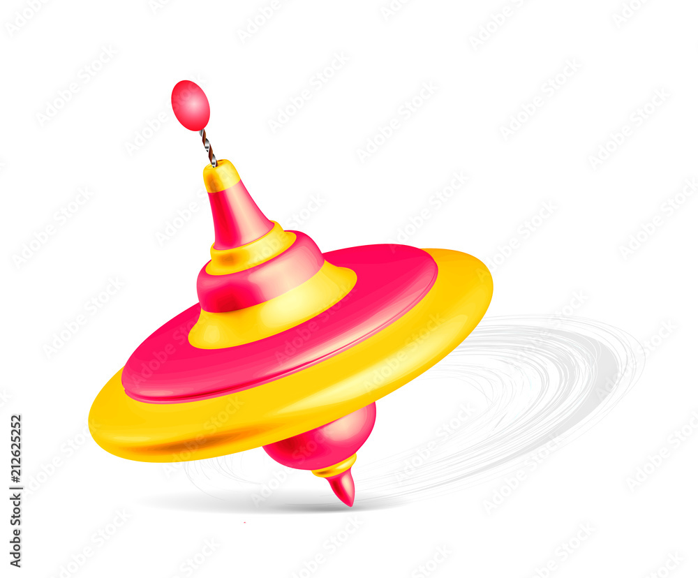Whirligig toy isolated on white background Whirligig toy isolated on white background