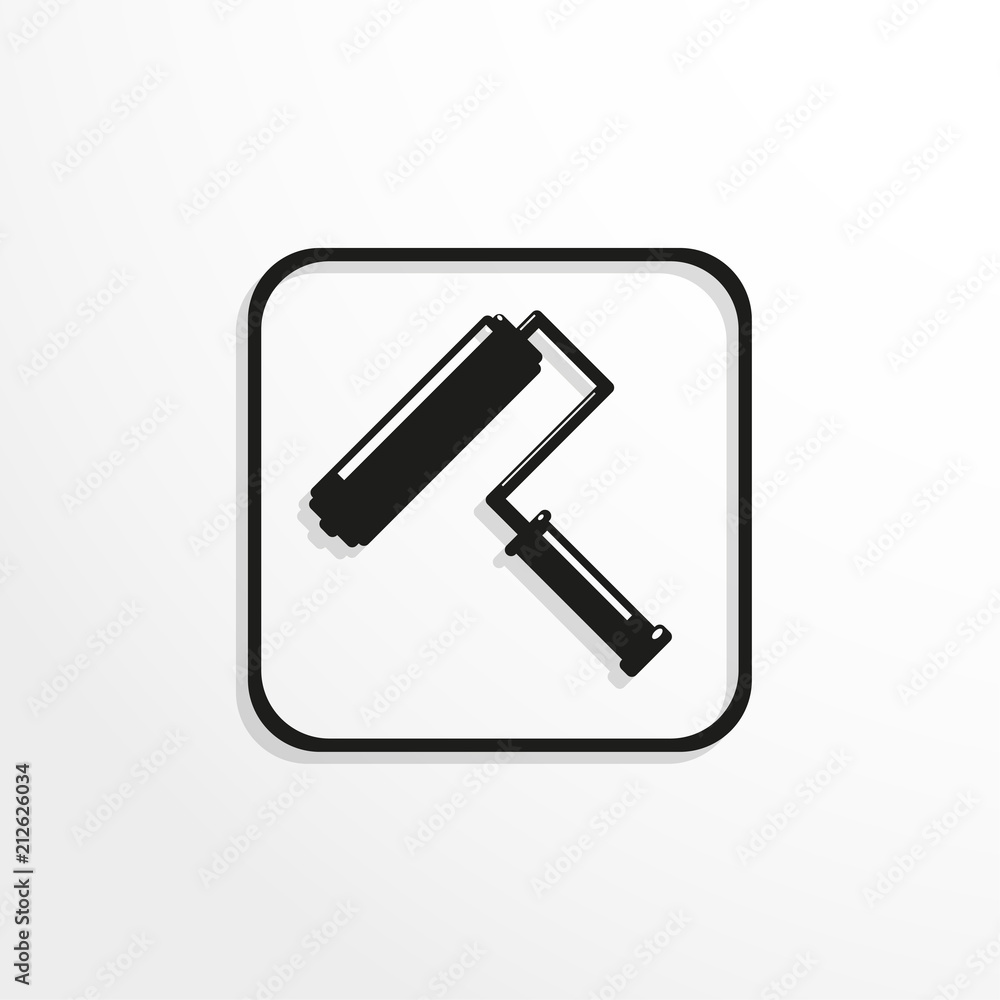 Paint roller. Vector icon. Paint roller. Vector icon.