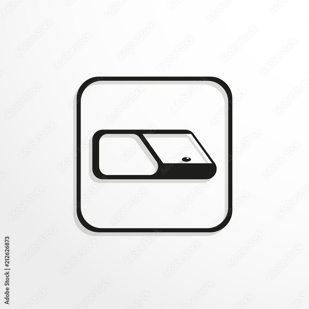 Storage for bread. Vector icon.
