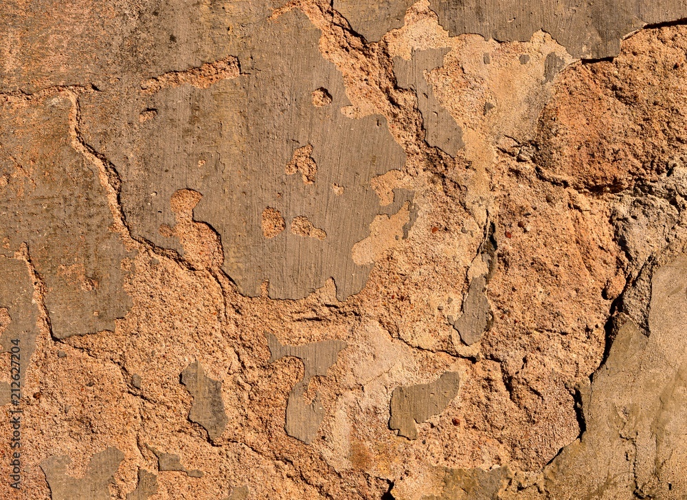 An old plaster on the wall. An old plaster on the wall.
