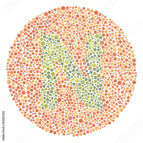 Red Green Color Blind Test Upper Letter N