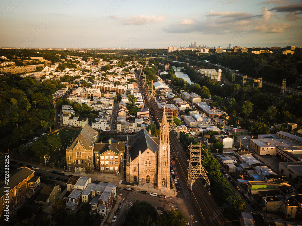 Aerial View of Manayunk PA