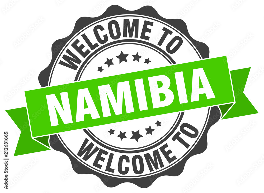 Obraz premium Namibia round ribbon seal