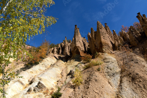 Autumn Landscape of Rock Formation Devil's town in Radan Mountain, Serbia