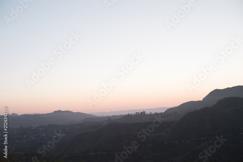 Sunset over the hills around Los Angeles © Andreka Photography