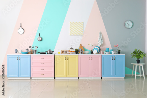 Interior of modern kitchen