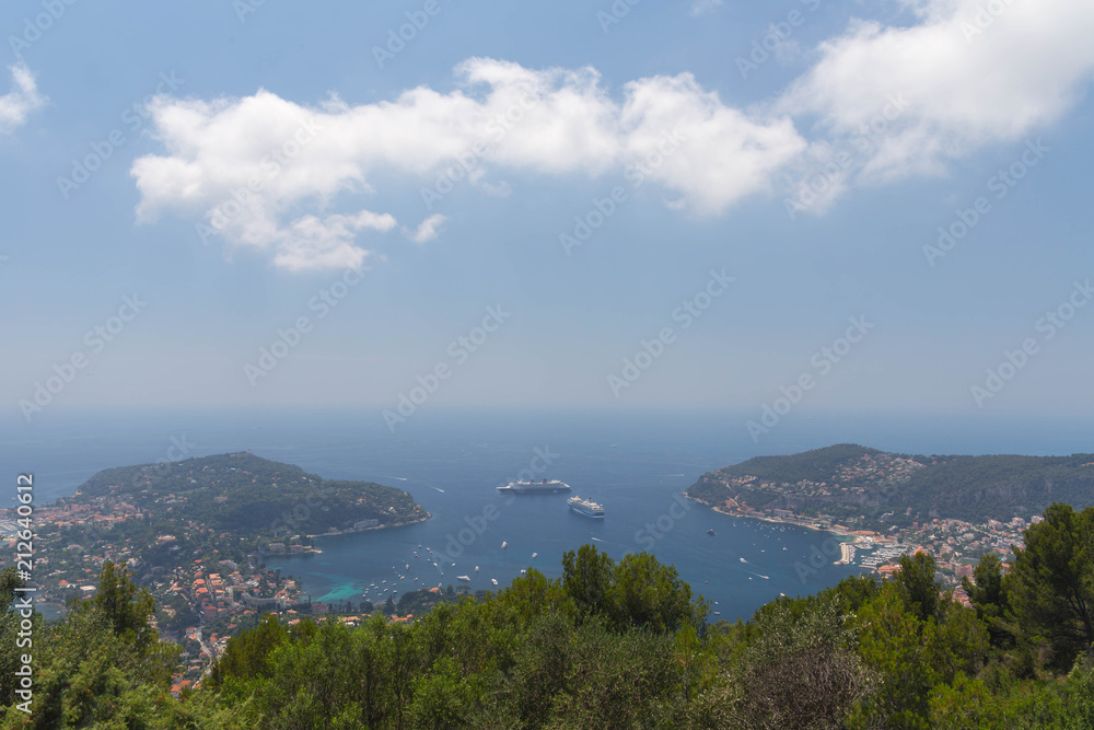 Blick auf das Cap Ferrat von der Grand Corniche