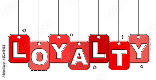 red flat line tag loyalty