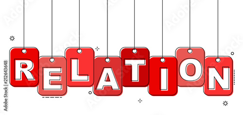 red flat line tag relation