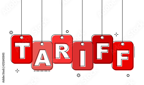 red flat line tag tariff