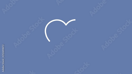 Animation drawing Set of social media icons