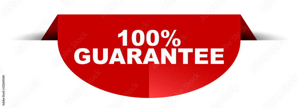 red vector round banner 100% guarantee red vector round banner 100% guarantee