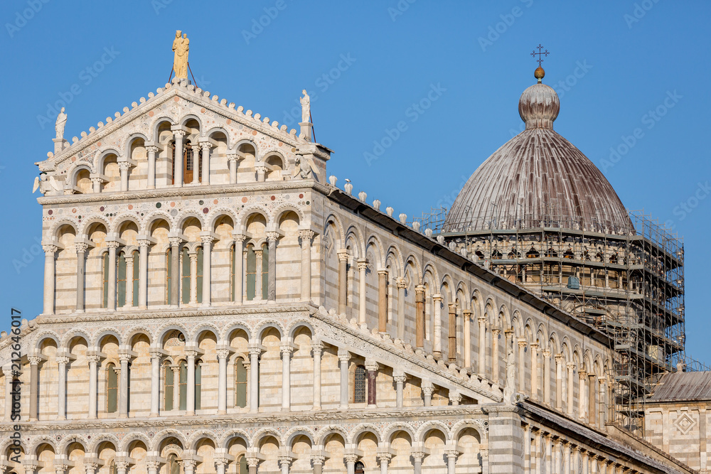 Cathedral of Pisa under construction