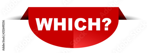 red vector round banner which